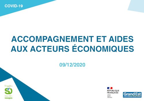 ACCOMPAGNEMENT ET AIDES AUX ACTEURS ÉCONOMIQUES